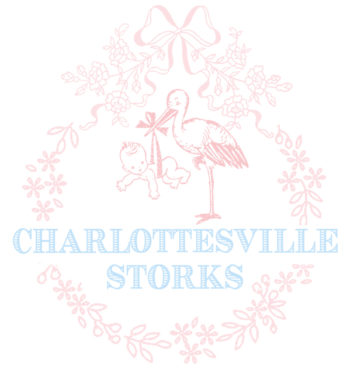 Charlottesville Storks, Birth Announcement Yard Sign in Central Virginia